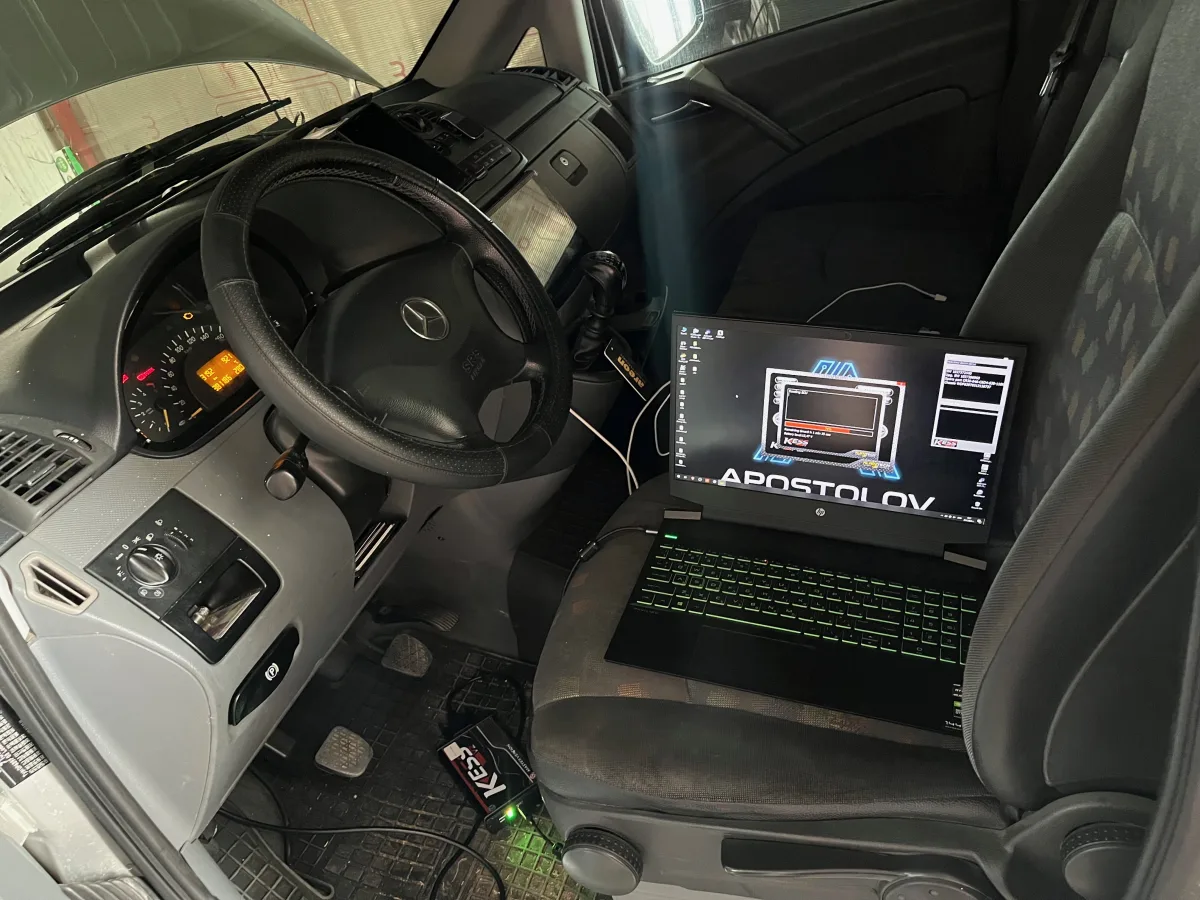 Програмиране на компютър Bosch EDC16C2 на Mercedes W639 Vito 115 CDI Apostolov Tuning